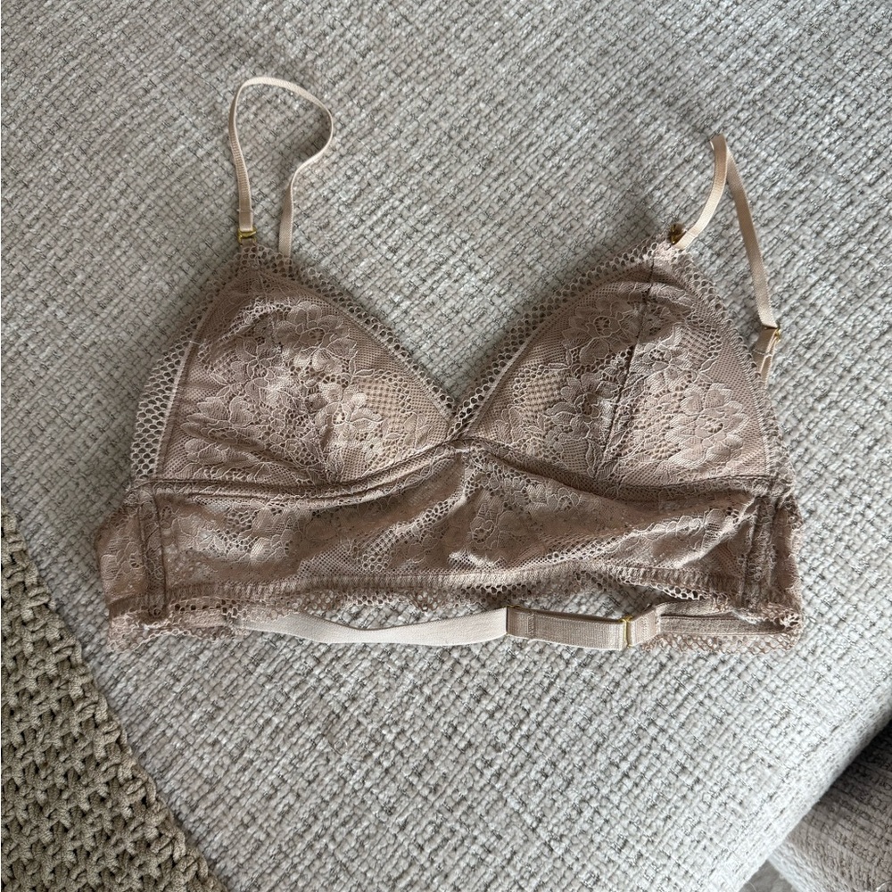 Wild Fable Lace Bralette in Beige